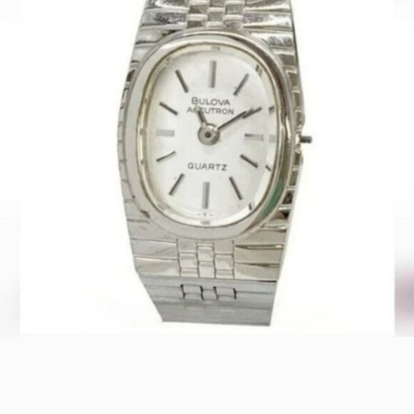 Bulova Accutron Quartz Silver Timepiece Womens Watch